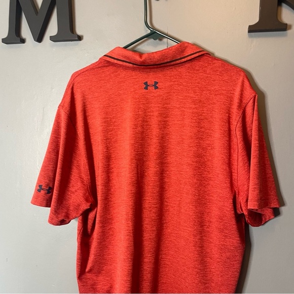 Under Armour Men's Red Athletic Polo Shirt size large - Picture 6 of 7